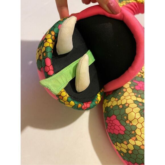 Snake hand puppet VTG Playskool 1990’s Rattlin’ Randy The Wrestler Snake Neon Pi - Picture 4 of 10